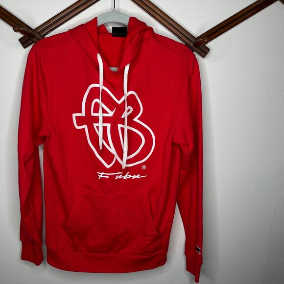 FUBU Red Embroidered Hoodie - Picture 1 of 3